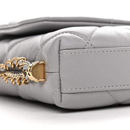 Chanel Lambskin Quilted Crush On Chains Flap Bag Grey 7 of 9