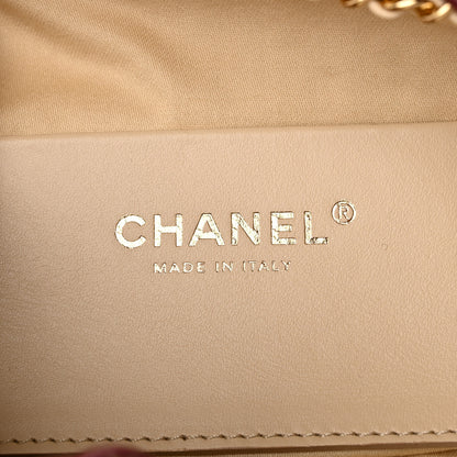 Chanel Pony Hair Mini Chanel 25 Handbag Beige Black 5 of 10