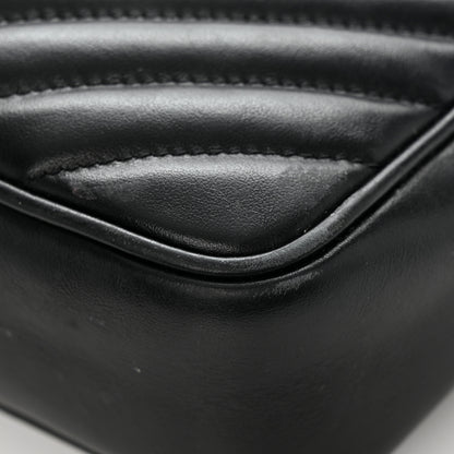 Saint Laurent Calfskin Matelasse Monogram Lou Camera Bag Black 12 of 16
