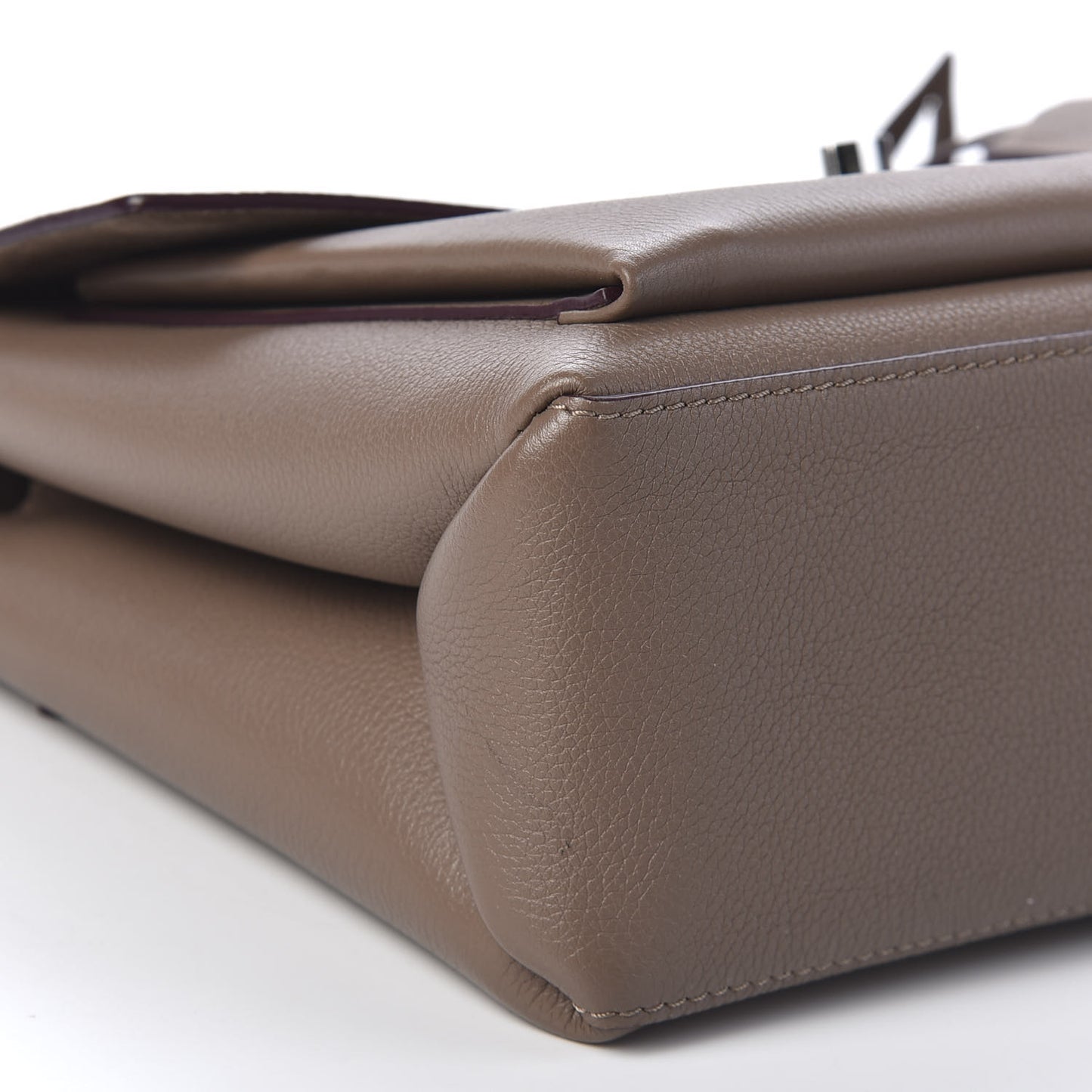 Soft Calfskin My Lockme Top Handle Taupe Glace