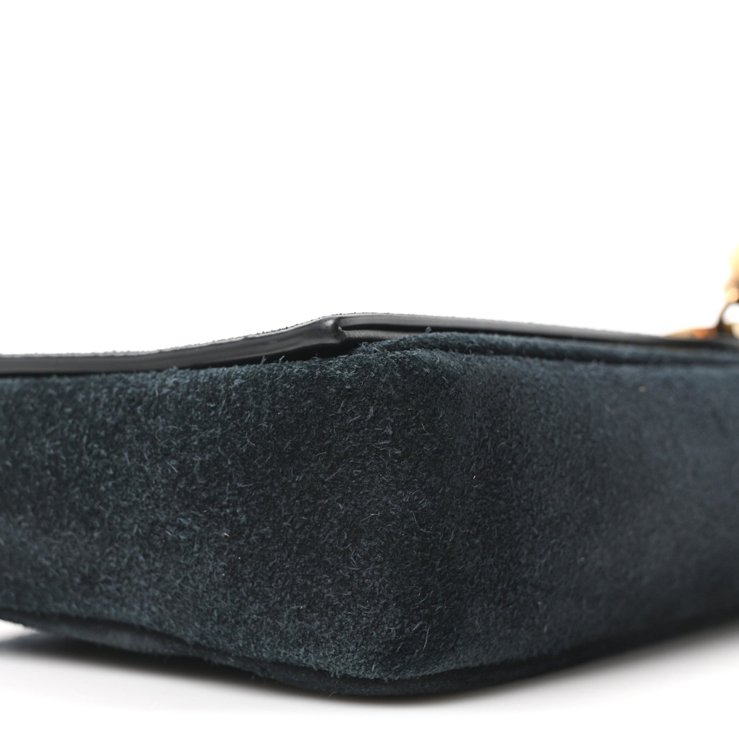 Saint Laurent Suede Monogram Tassel Kate 99 Baguette Bag Black 9 of 10