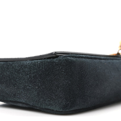 Saint Laurent Suede Monogram Tassel Kate 99 Baguette Bag Black 9 of 10