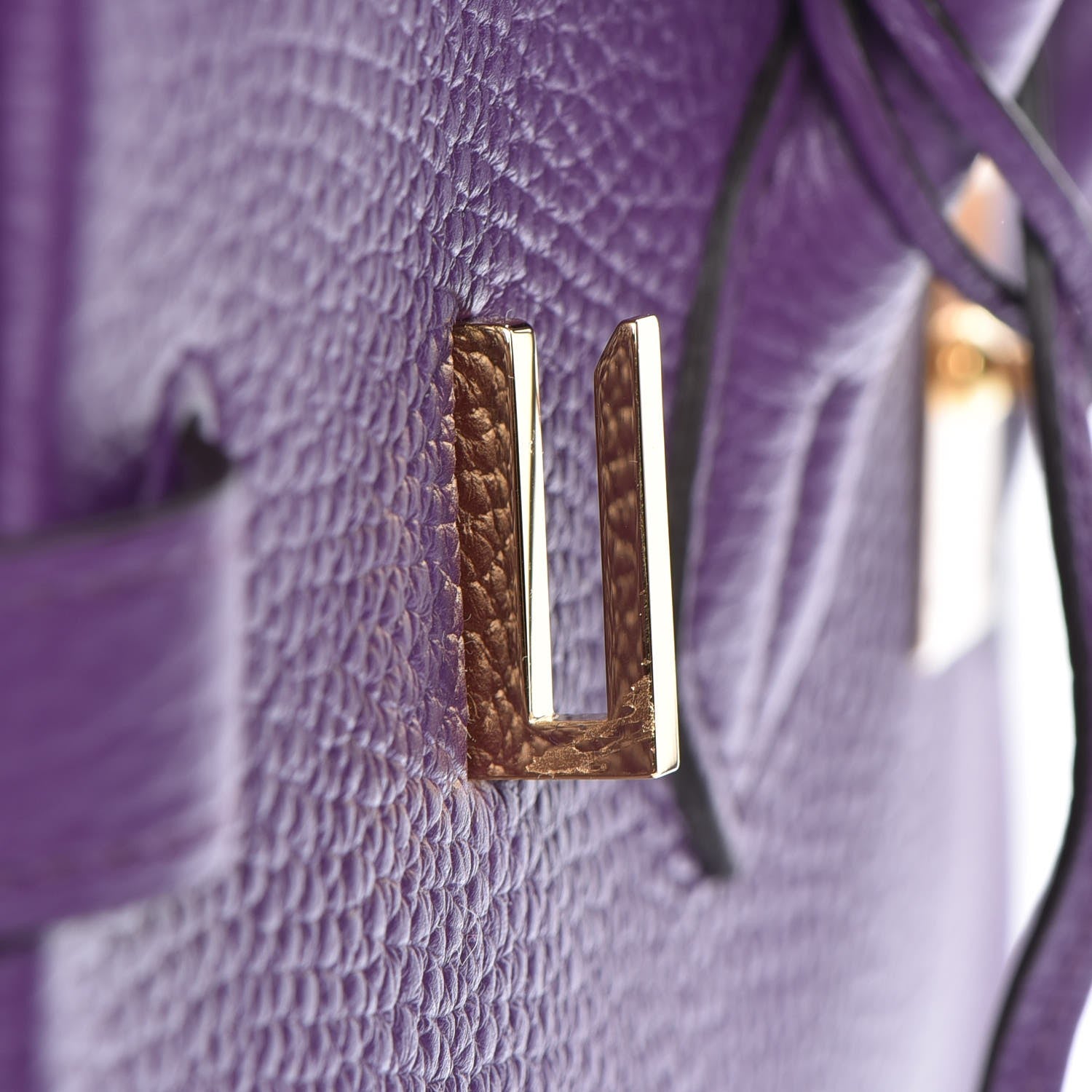 Hermes Taurillon Clemence Birkin 35 Ultraviolet 11 of 24