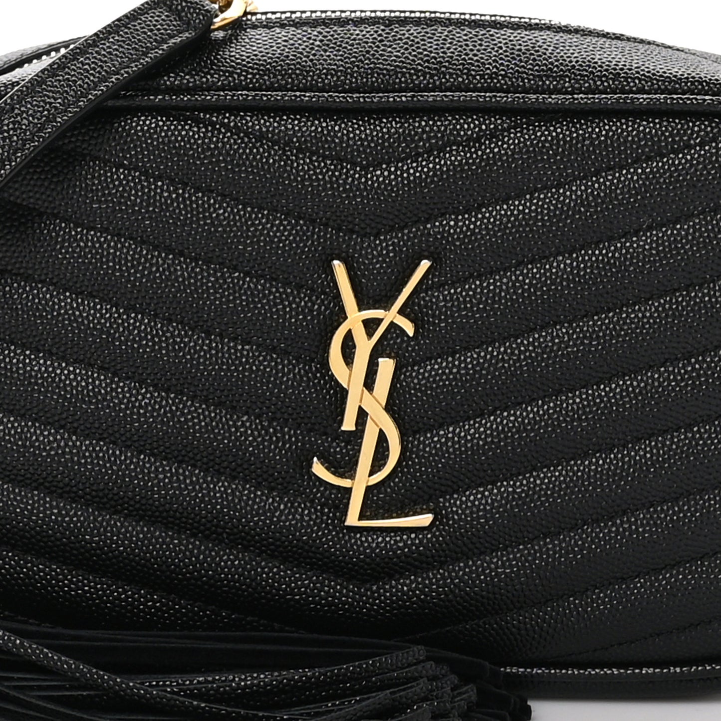 Grain De Poudre Matelasse Monogram Mini Lou Camera Bag Black