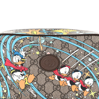 Gucci X DISNEY GG Supreme Monogram Donald Duck Small Interlocking G Belt Bag 80 32 Beige Multicolor New Acero 8 of 10
