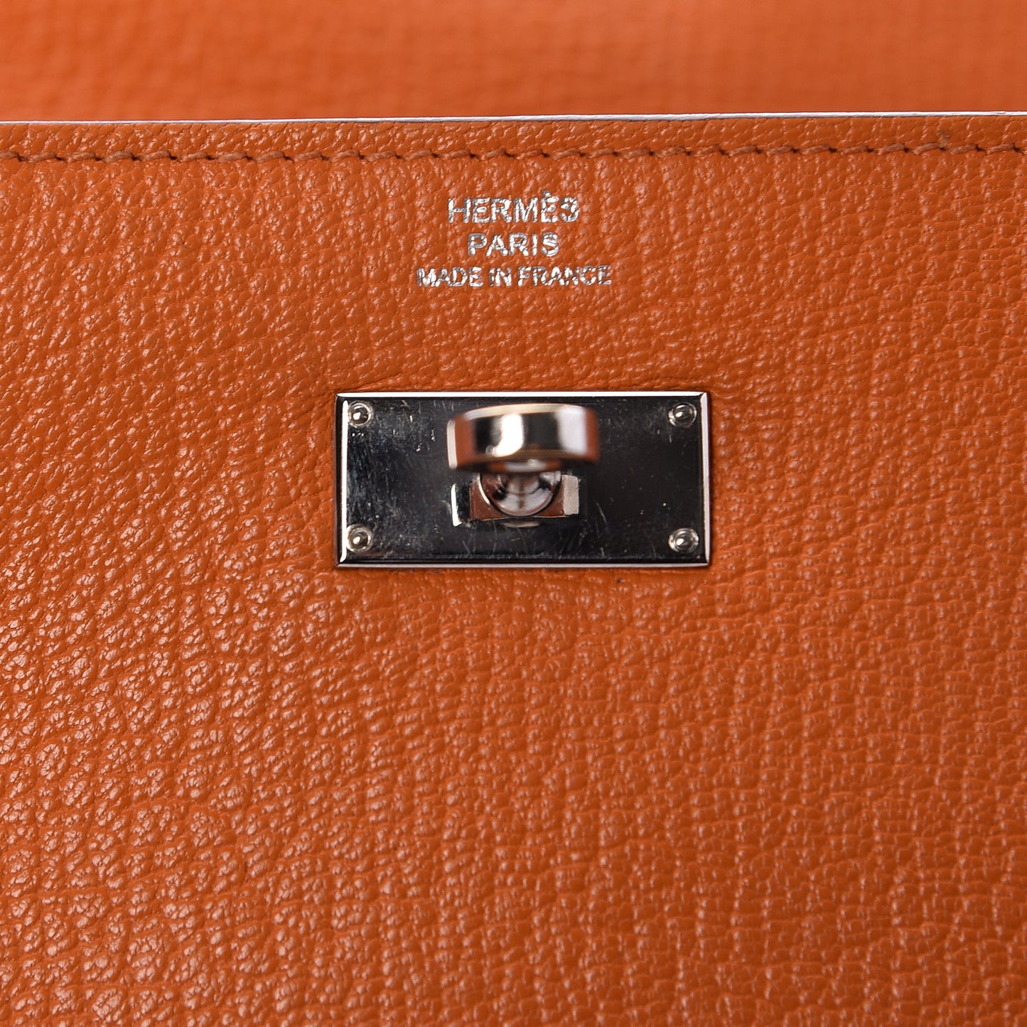 Chevre Mysore Kelly Longue Wallet Orange