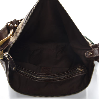 Gucci Monogram Pelham Studded Shoulder Bag Brown 5 of 12