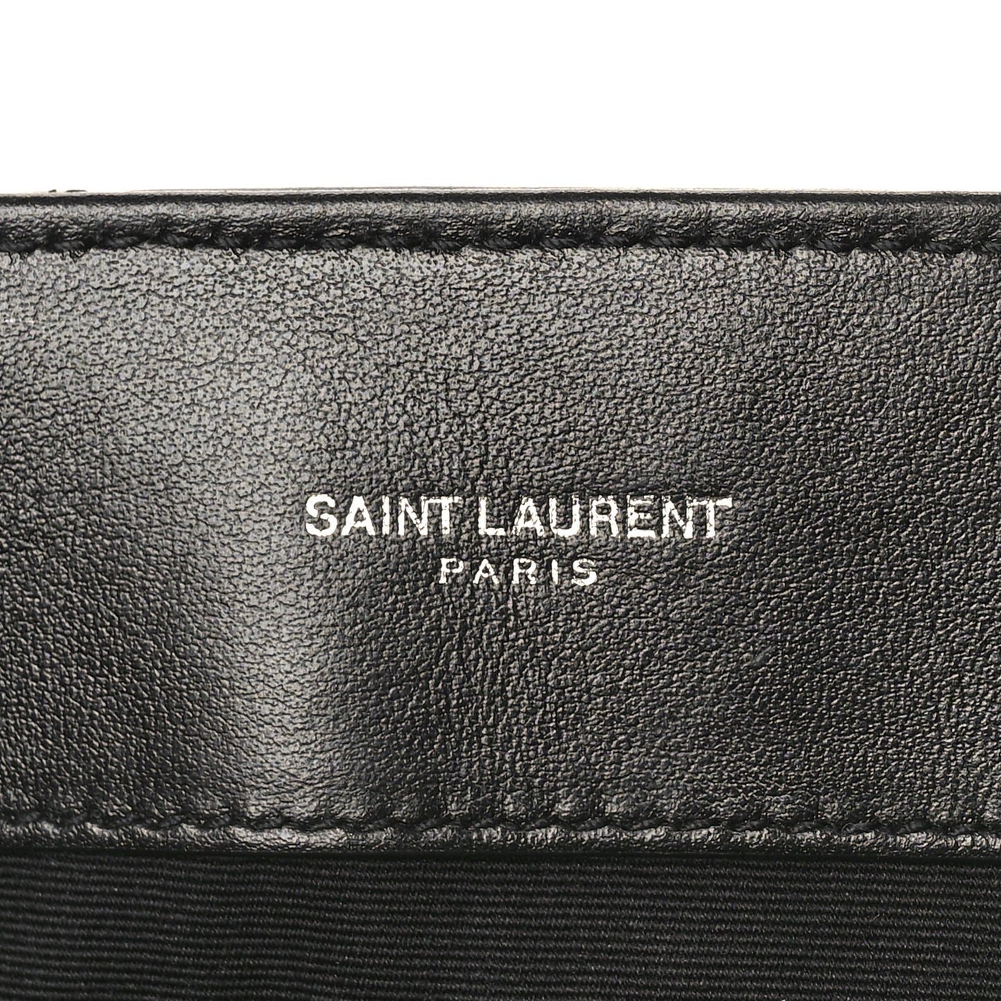 Calfskin Y Quilted Monogram Large Loulou Chain Satchel Black