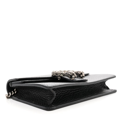 Gucci Calfskin Super Mini Dionysus Shoulder Bag Black 4 of 11