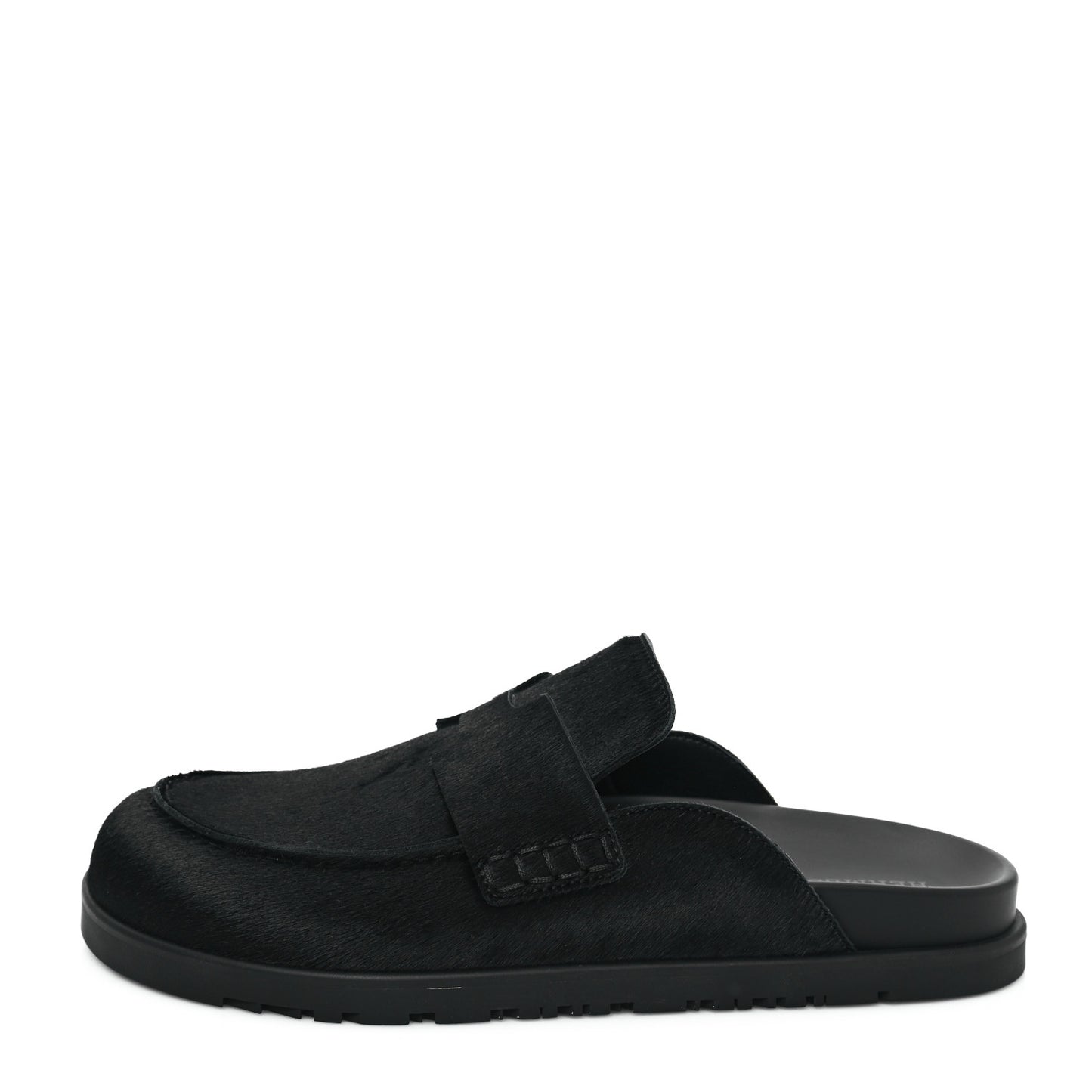 Calfskin Hair Go Mules 38 Black