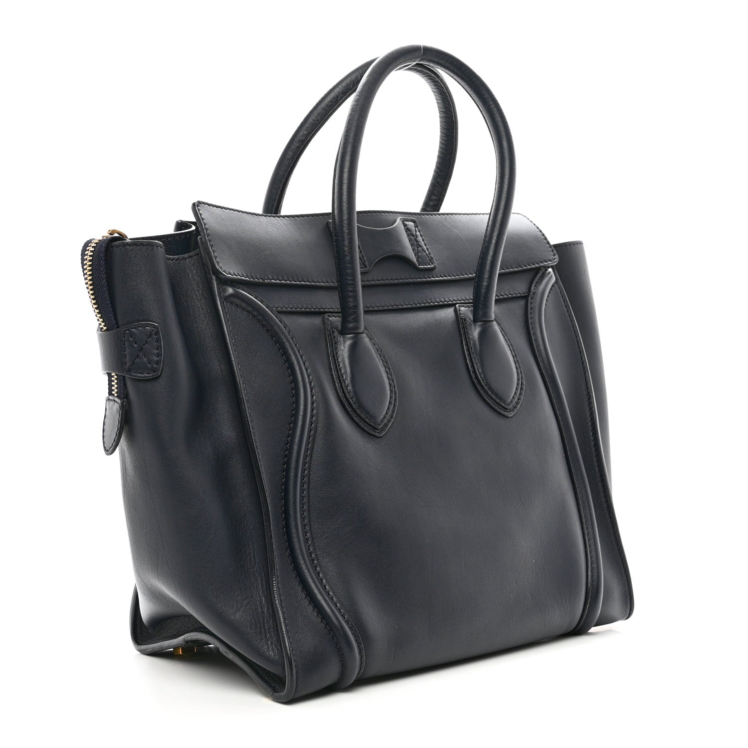 Celine Smooth Calfskin Mini Luggage Navy Blue 3 of 8