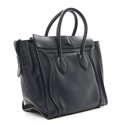 Celine Smooth Calfskin Mini Luggage Navy Blue 3 of 8