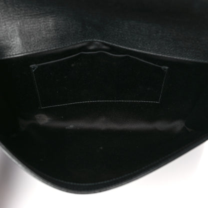 Saint Laurent Textured Calfskin Classic Y Ligne Clutch Black 5 of 8