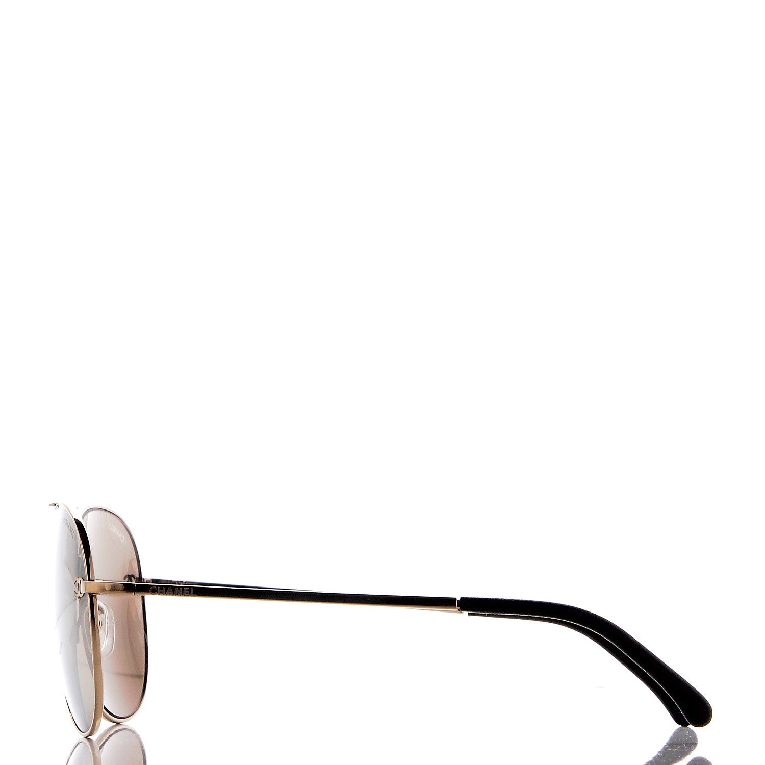 Chanel Metal Aviator CC Sunglasses 4189-T-Q Brown 3 of 9