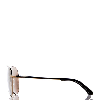 Chanel Metal Aviator CC Sunglasses 4189-T-Q Brown 3 of 9