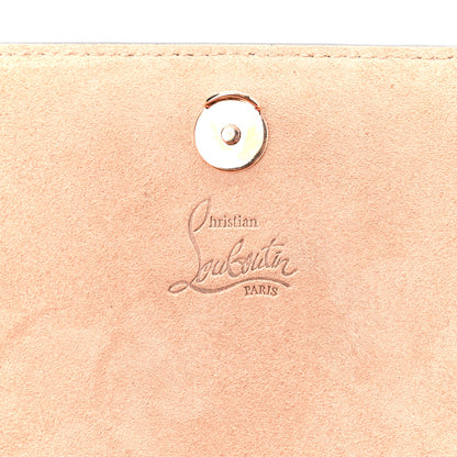 Christian Louboutin Metallic Calfskin Glitter Spikes Multimetal Paloma Clutch Rose Gold 5 of 9
