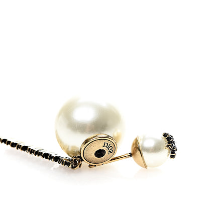 Christian Dior Pearl Crystal J'Adior Tribal Earrings Gold 5 of 6