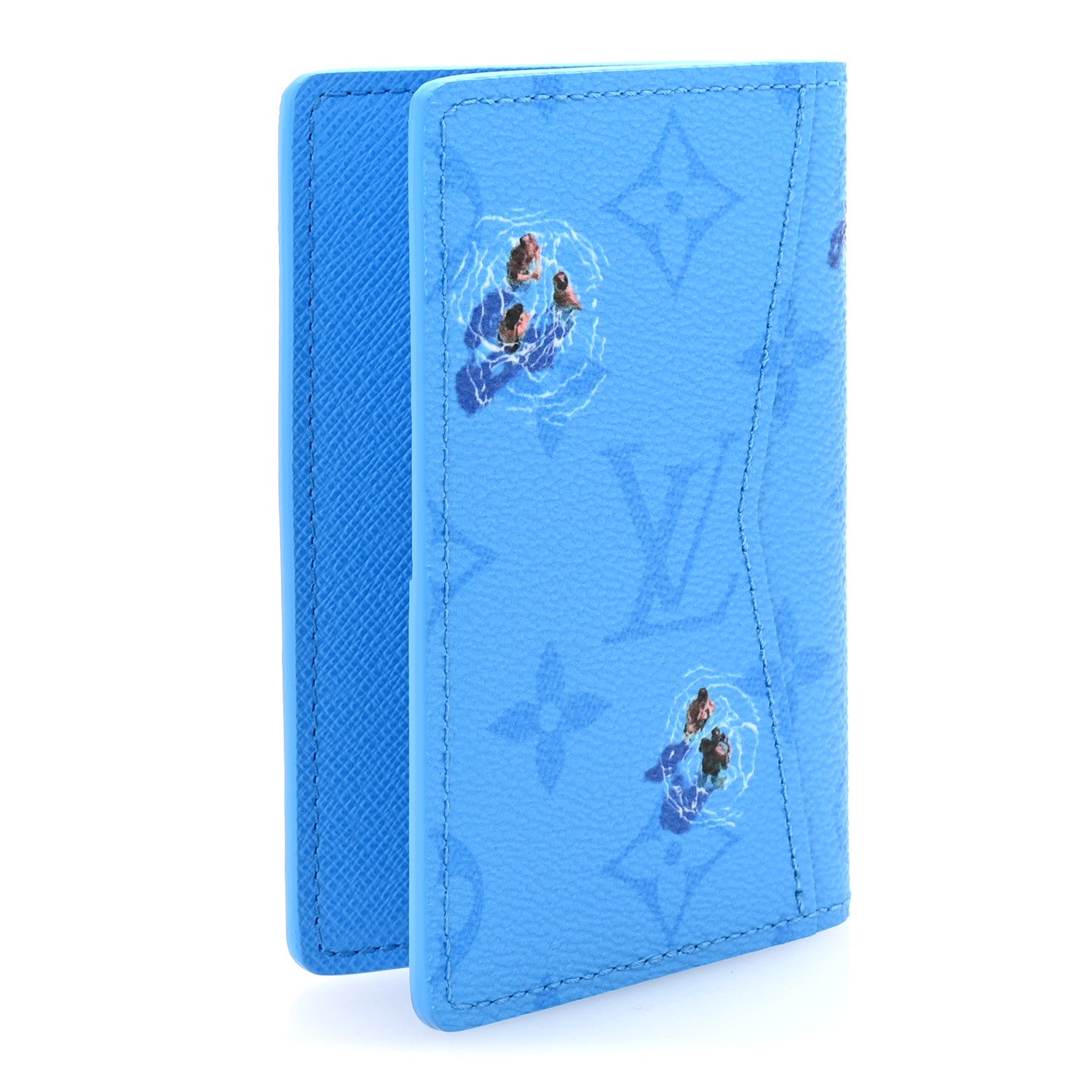 Louis Vuitton Monogram Sports Pocket Organizer NM Pool Blue 3 of 7