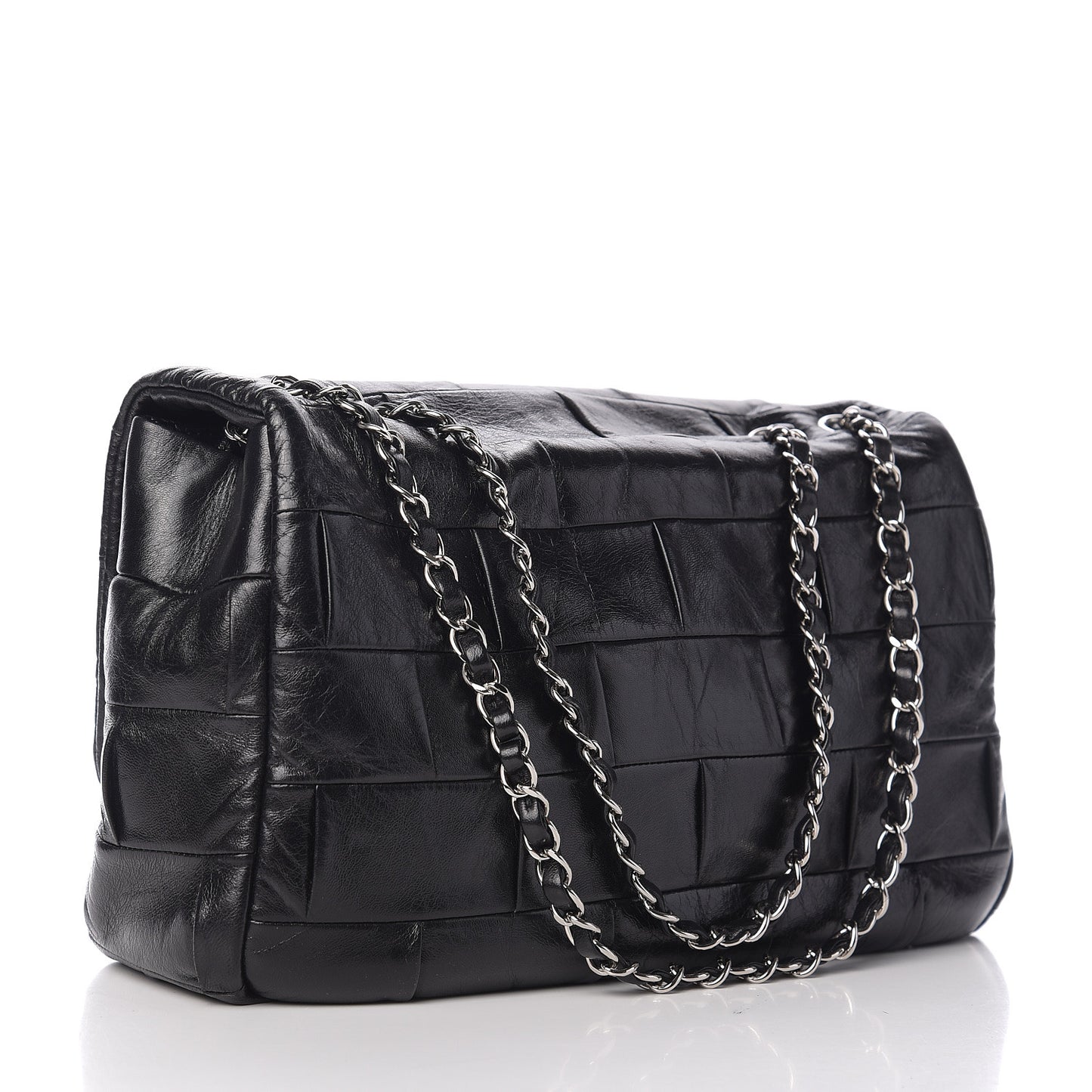 Lambskin Igloo Single Flap Black