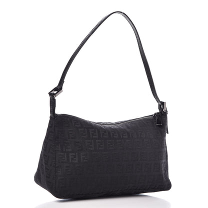 Fendi Zucchino Vitello Pochette Black 3 of 9
