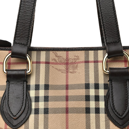 Burberry Haymarket Check Medium Regent Tote Chocolate 9 of 19