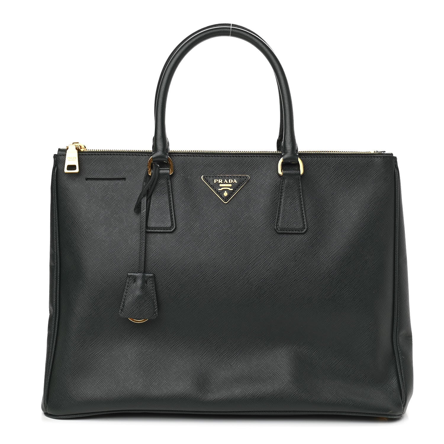 Prada Saffiano Large Galleria Double Zip Tote Smeraldo 1 of 12