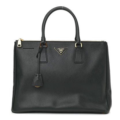 Prada Saffiano Large Galleria Double Zip Tote Smeraldo 1 of 12