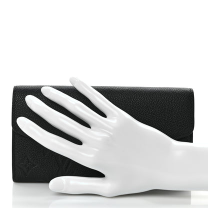 Louis Vuitton Empreinte Sarah Wallet NM Black 2 of 10