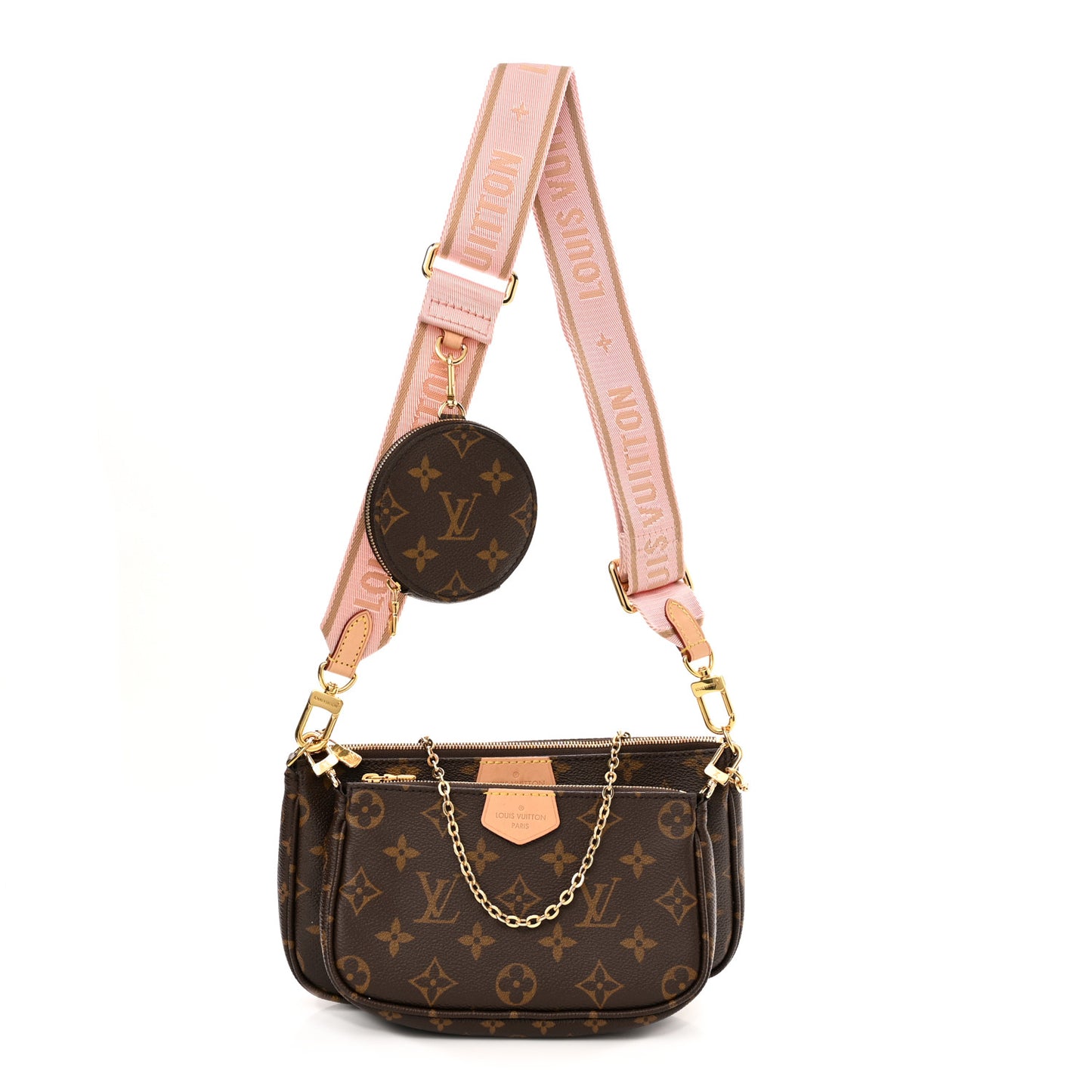 Monogram Multi Pochette Accessories Rose Clair