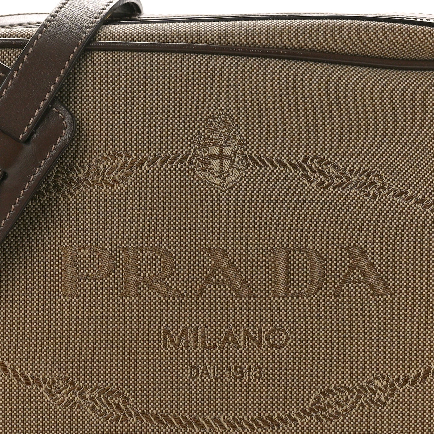 Jacquard Logo Camera Bag Corda Bruciato