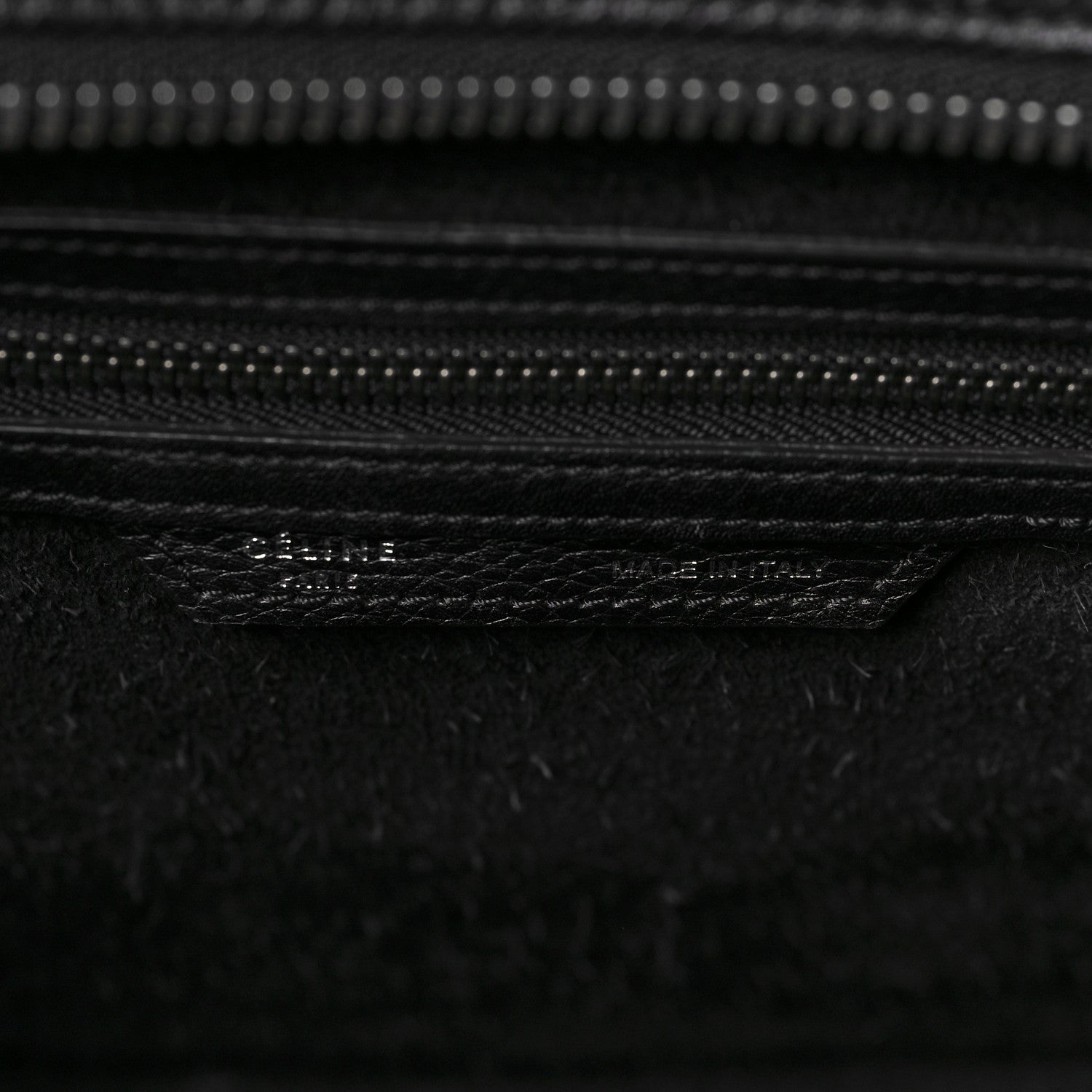 Celine Drummed Calfskin Mini Luggage Black 6 of 9