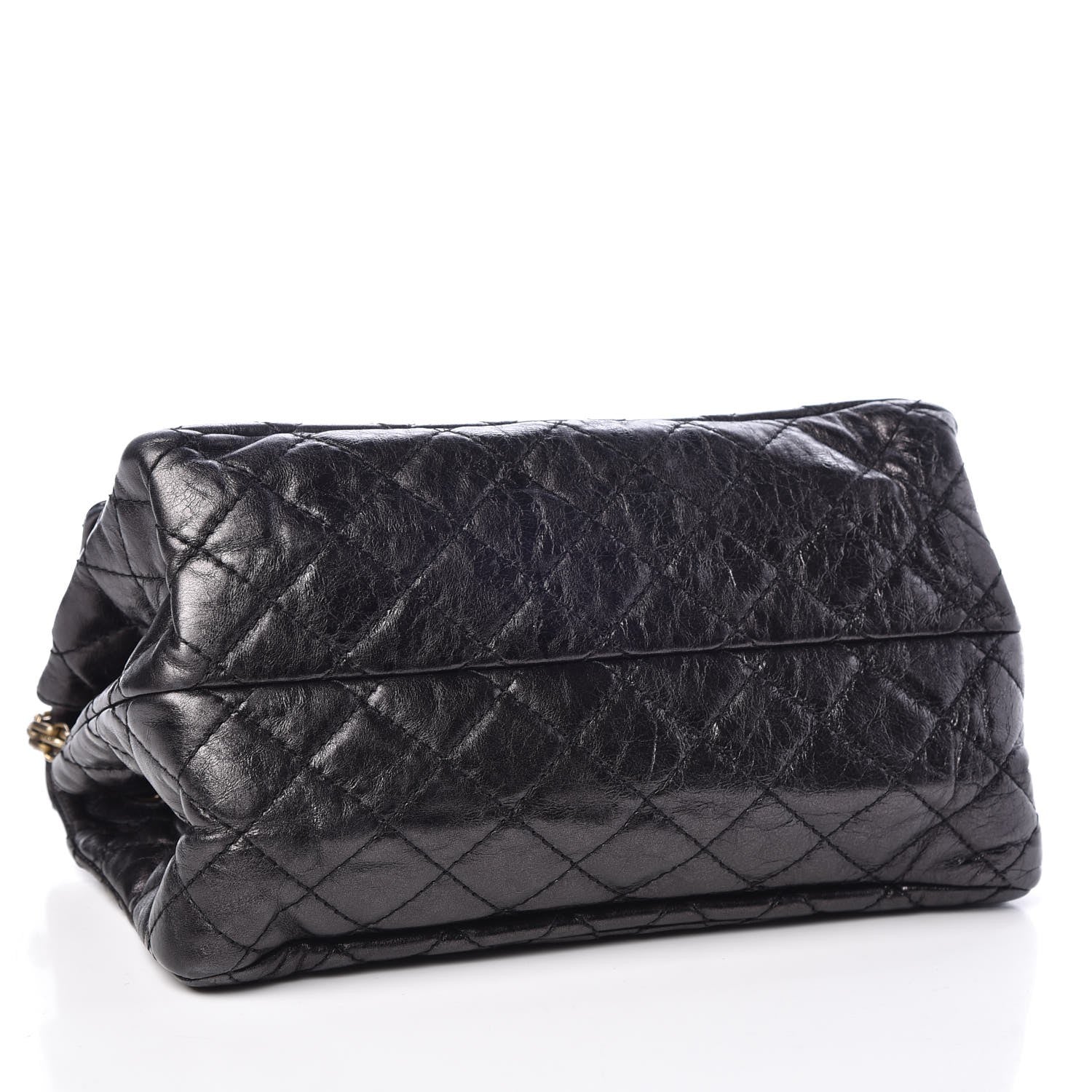 Chanel Metallic Aged Calfskin Accordion Reissue 2.55 Flap Dark Silver 5 of 18