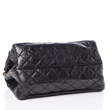 Chanel Metallic Aged Calfskin Accordion Reissue 2.55 Flap Dark Silver 5 of 18