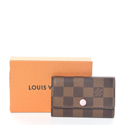 Louis Vuitton Damier Ebene Multicles 6 Key Holder Rose Ballerine 7 of 7