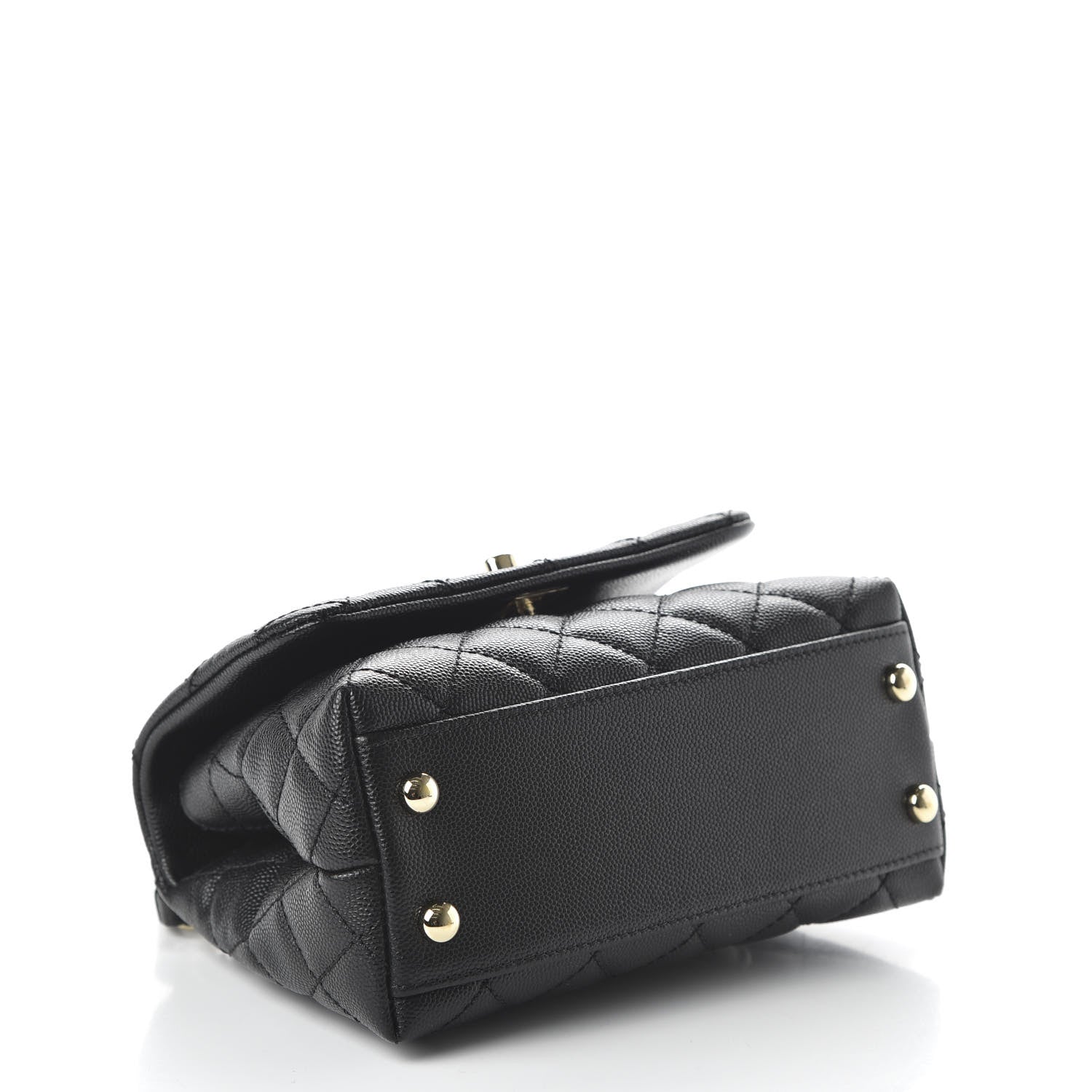Chanel Caviar Quilted Extra Mini Coco Handle Flap Black 4 of 10
