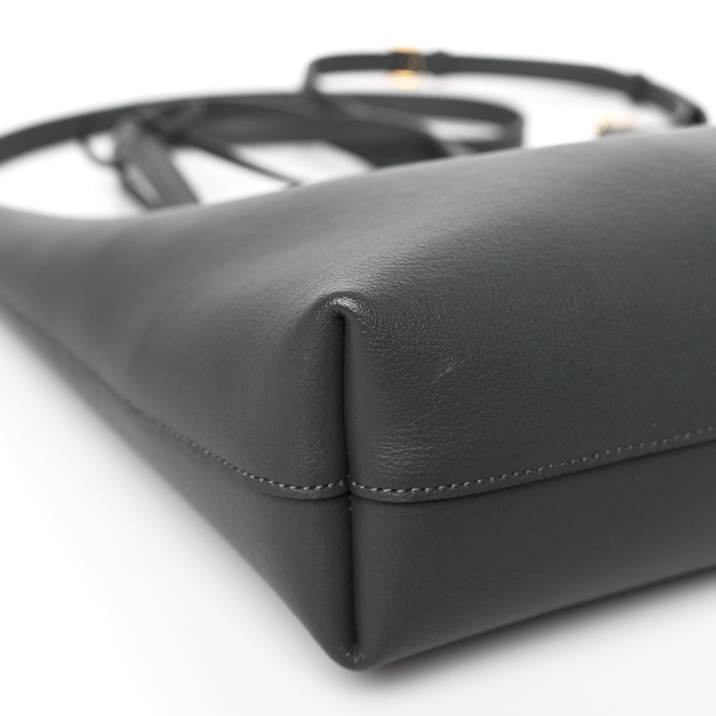 Calfskin Toy Shopping Tote Earth Grey
