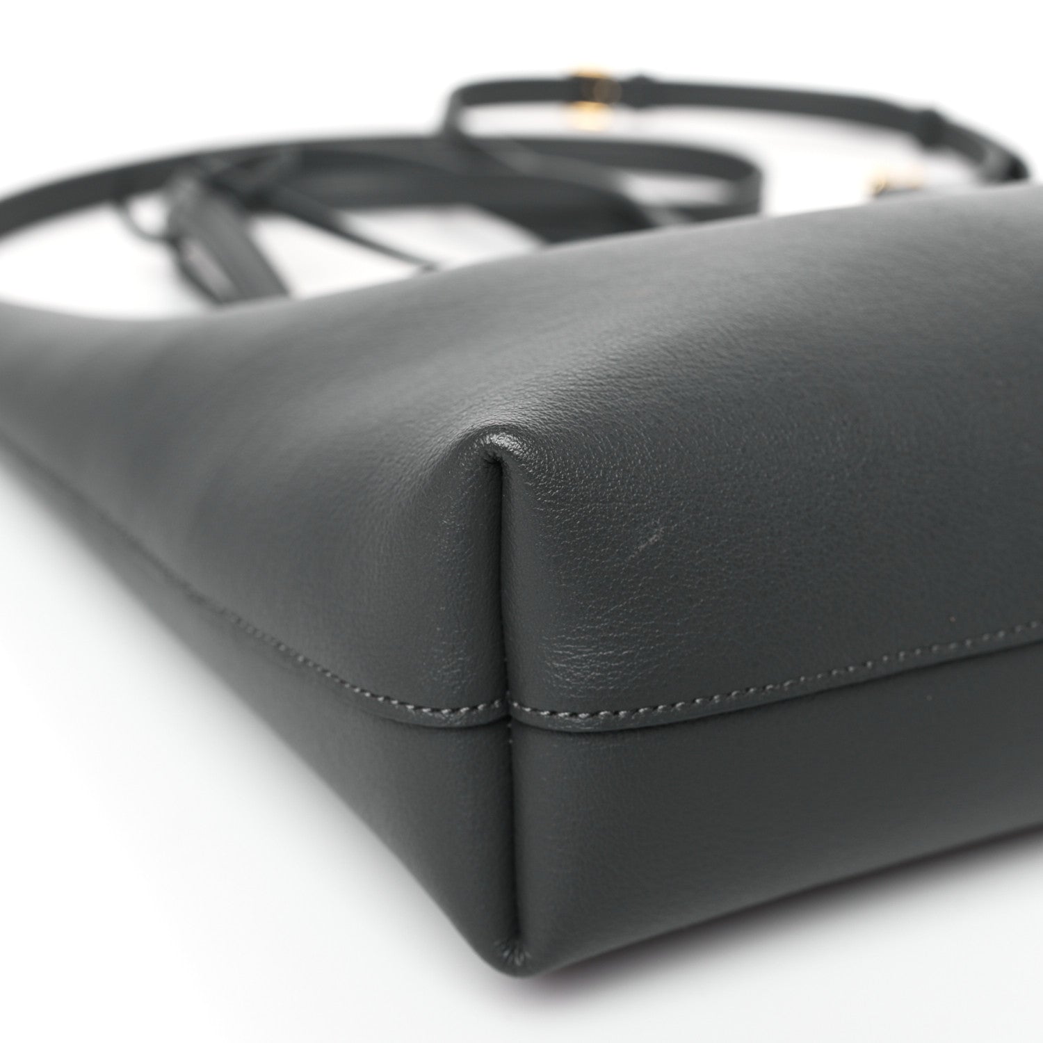 Saint Laurent Calfskin Toy Shopping Tote Earth Grey 7 of 11