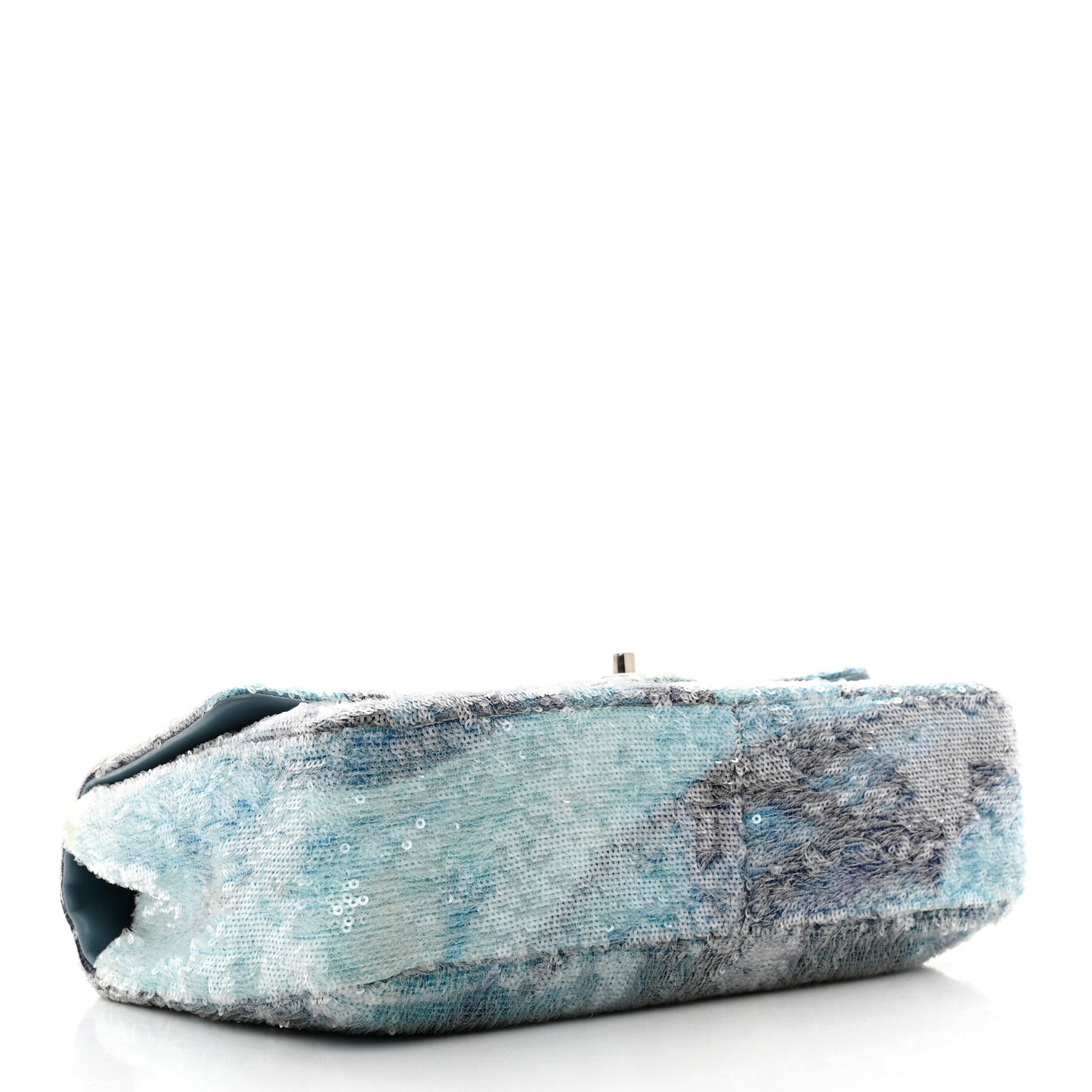 Sequin Large Waterfall Flap Light Blue