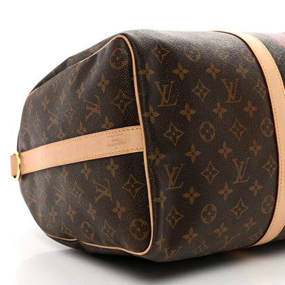 Louis Vuitton Monogram My LV Heritage Keepall Bandouliere 45 Fuchsia Rouge 7 of 10