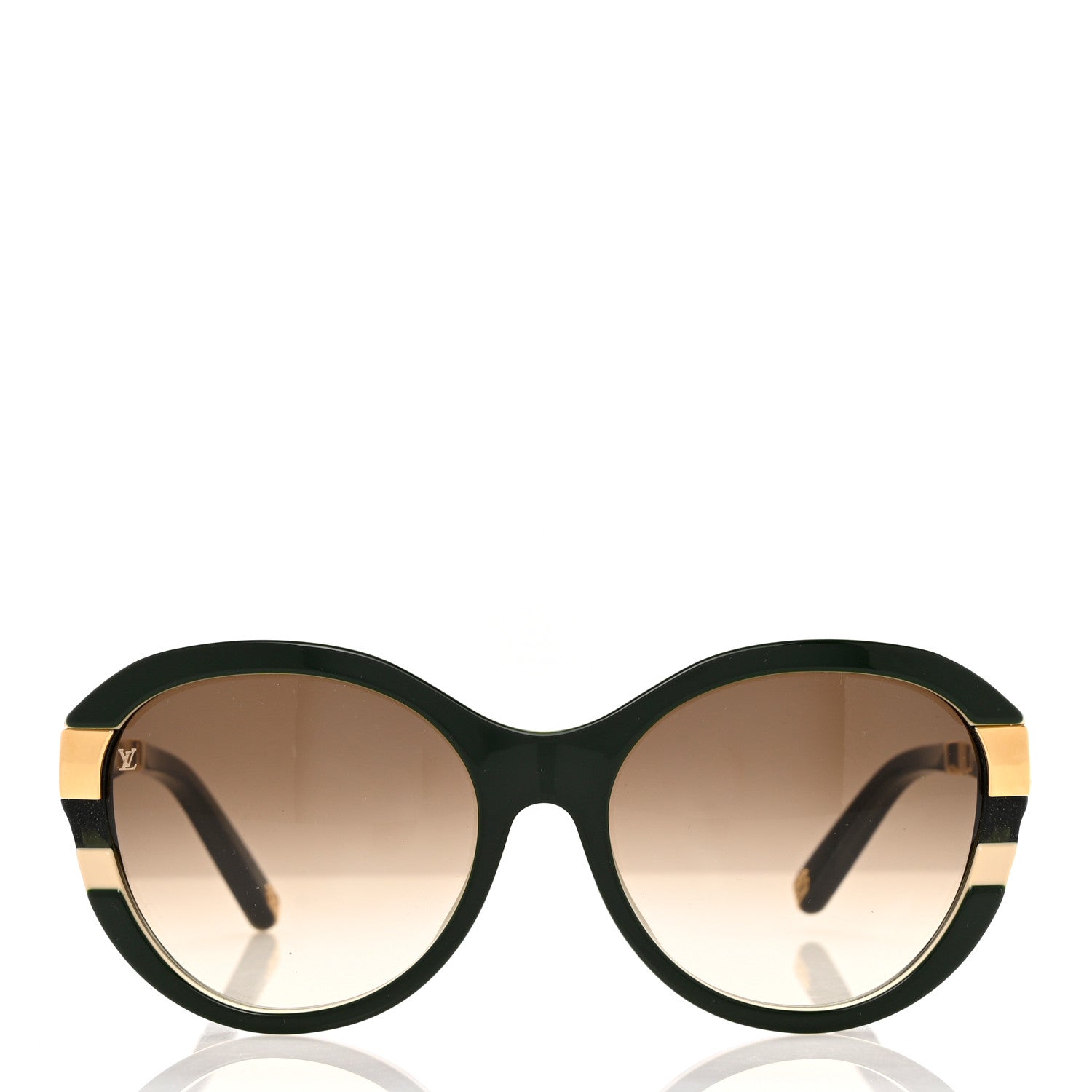 Louis Vuitton Petit Soupcon Cat Eye Sunglasses Z0801E Green 2 of 7
