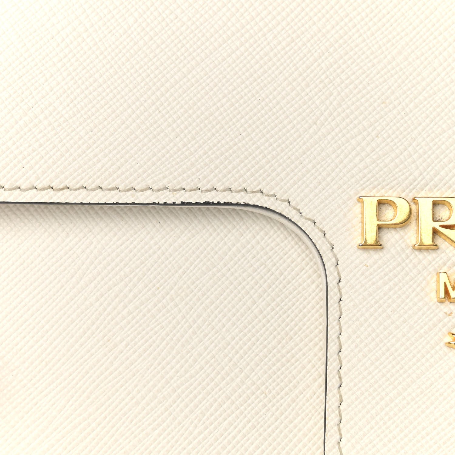 Prada Saffiano Flap Shoulder Bag Talco 10 of 12