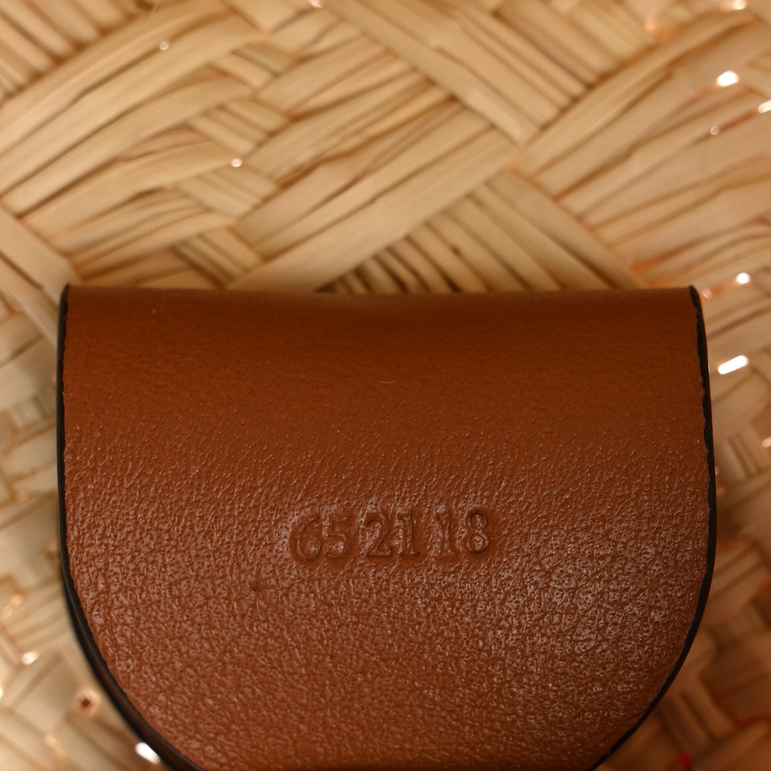 Loewe Iraca Palm Calfskin Medium Anagram Basket Bag Natural Tan 7 of 10