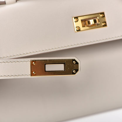 Hermes Swift Kelly Cut Clutch Pochette Beton 23 of 24