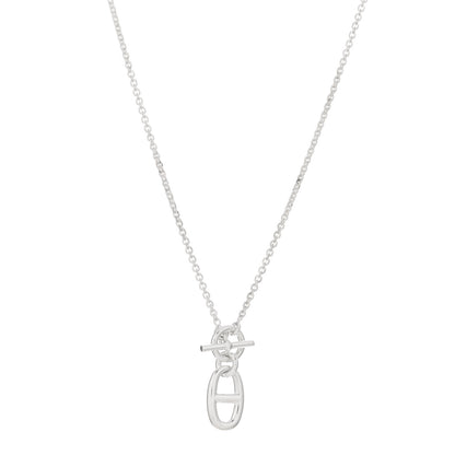 Hermes Sterling Silver Amulette Chaine d'Ancre Necklace 1 of 4