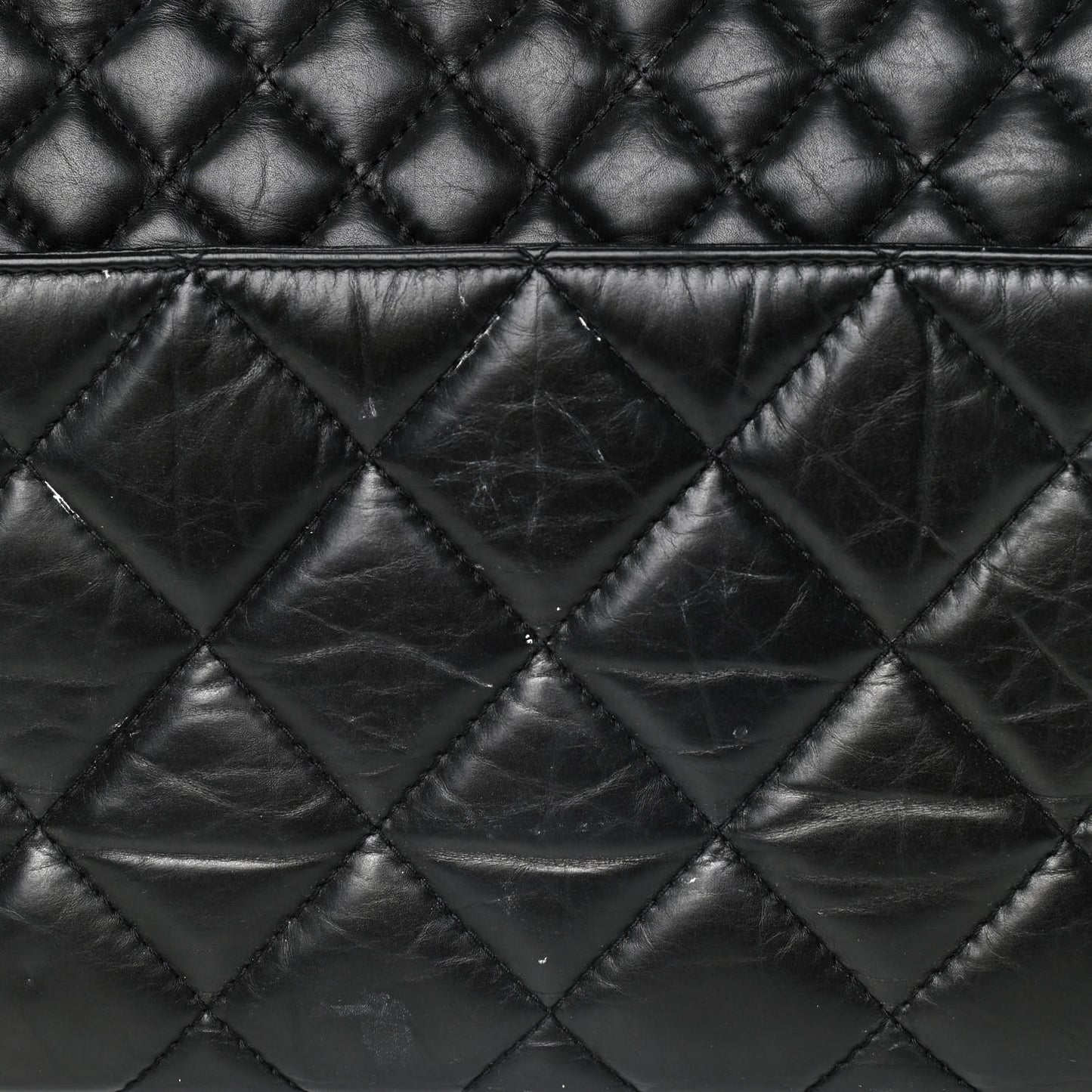 Aged Calfskin Reissue 2.55 Small Tote Black