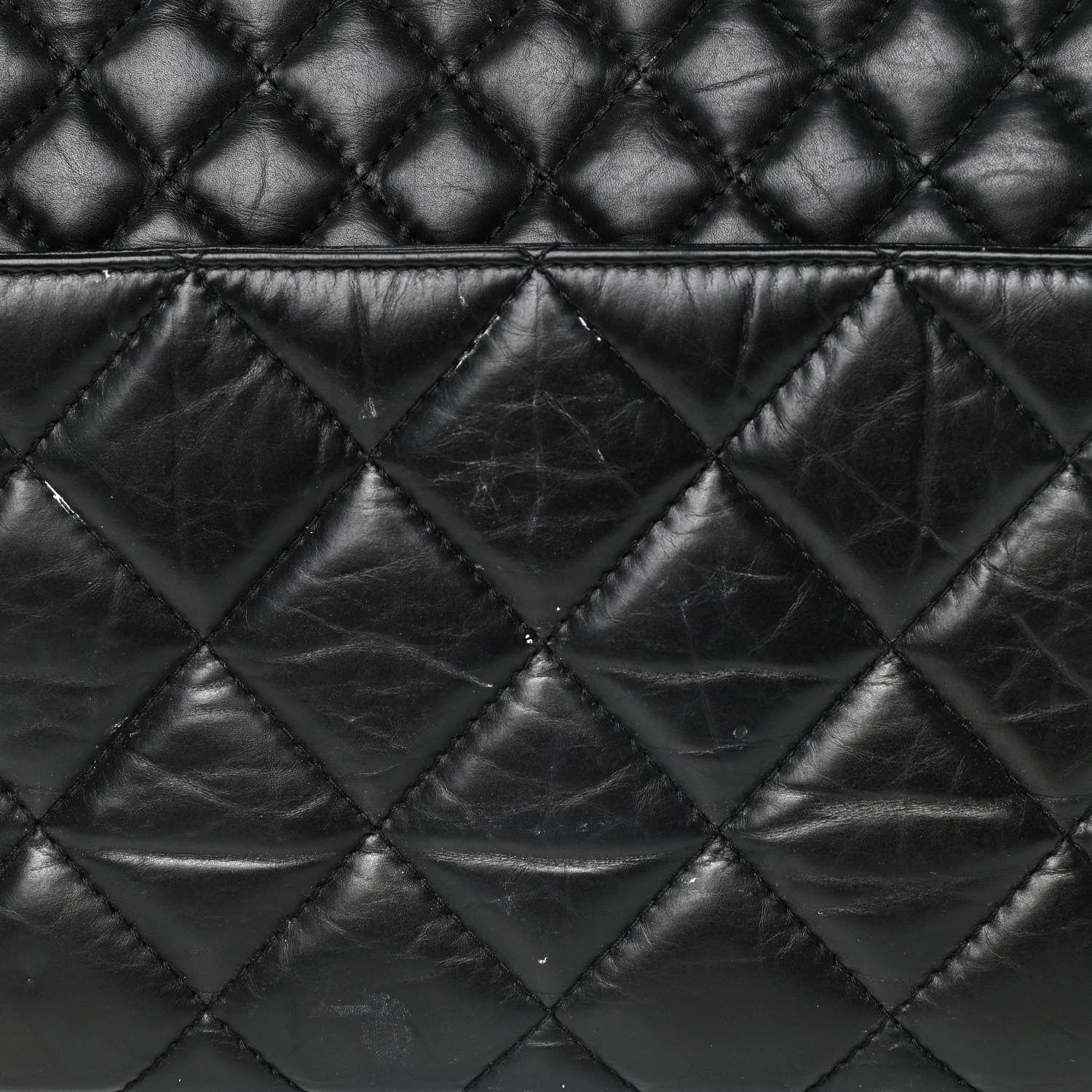Chanel Aged Calfskin Reissue 2.55 Small Tote Black 13 of 14