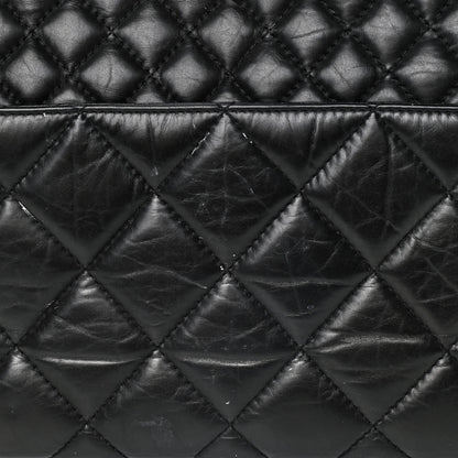 Chanel Aged Calfskin Reissue 2.55 Small Tote Black 13 of 14