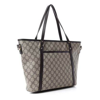 Gucci GG Supreme Monogram Medium Joy Tote Dark Brown 3 of 11