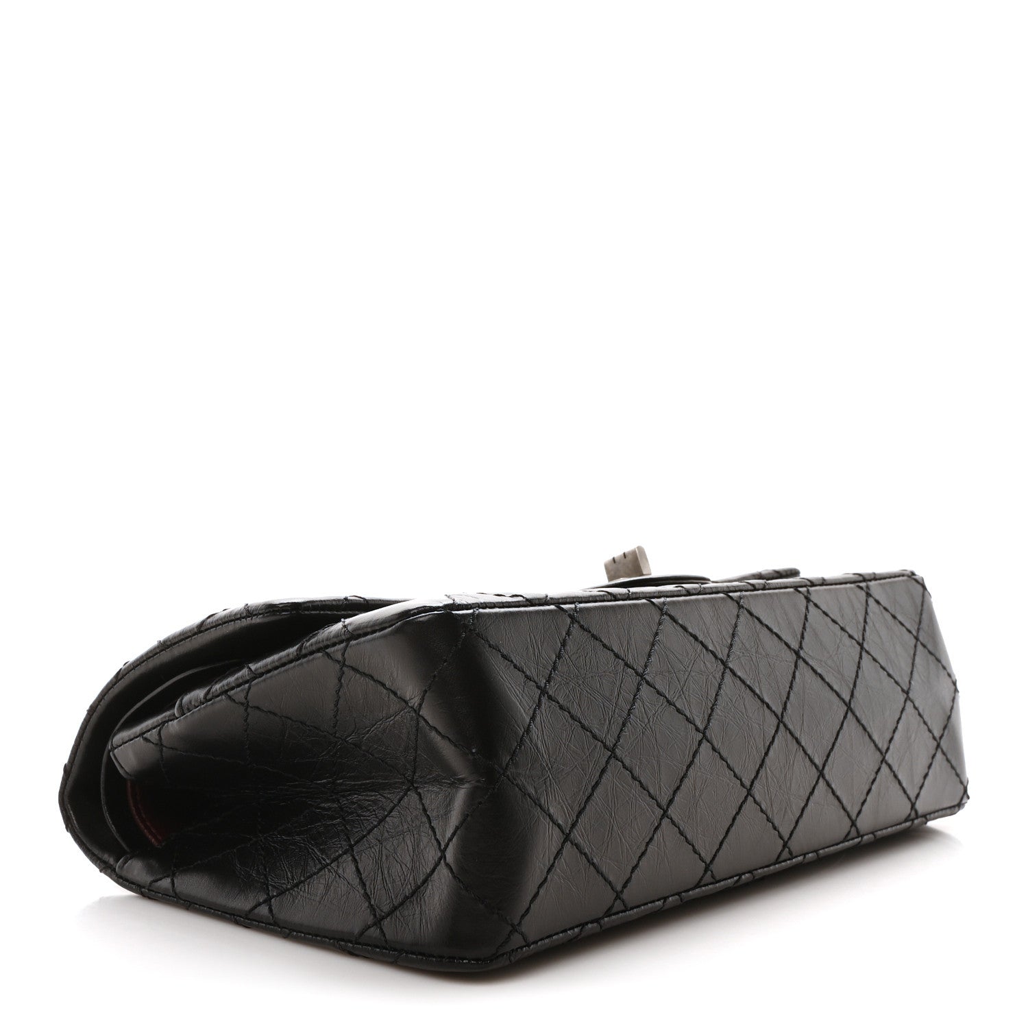 Chanel Aged Calfskin Quilted 2.55 Reissue 225 Flap Black 4 of 11