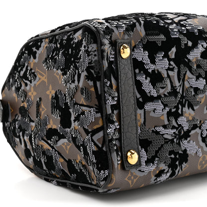 Louis Vuitton Monogram Fleur De Jais Sequins Speedy 30 9 of 11